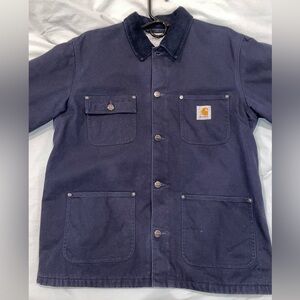 Carhartt Work in Progress WIP Michigan Chore Coat, Winter (Rigid), Color: Navy